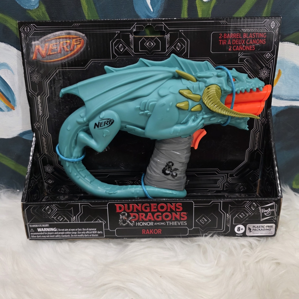Nerf Dungeons & Dragons Rakor Dragon Blaster - Teal & Orange